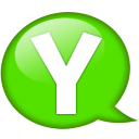 Speech Balloon Green Y Emoticon