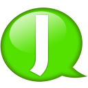 Speech Balloon Green J Emoticon