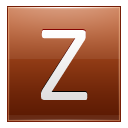 Letter Z Orange Emoticon