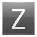 Letter Z Grey Emoticon
