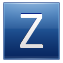 Letter Z Blue Emoticon