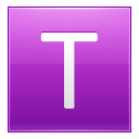 Letter T Pink Emoticon