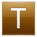 Letter T Gold Emoticon