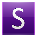 Letter S Violet Emoticon