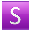 Letter S Pink Emoticon