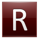 Letter R Red Emoticon