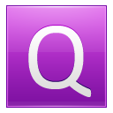 Letter Q Pink Emoticon