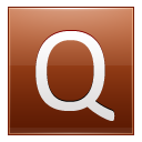 Letter Q Orange Emoticon