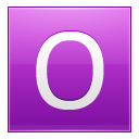 Letter O Pink Emoticon