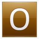 Letter O Gold Emoticon