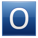 Letter O Blue Emoticon