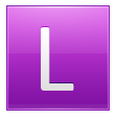 Letter L Pink Emoticon