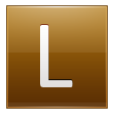 Letter L Gold Emoticon