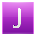 Letter J Pink Emoticon