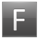 Letter F Grey Emoticon