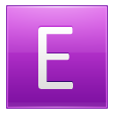 Letter E Pink Emoticon