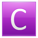 Letter C Pink Emoticon
