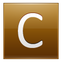 Letter C Gold Emoticon