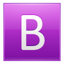 Letter B Pink Emoticon