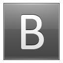 Letter B Grey Emoticon