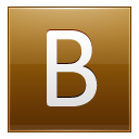 Letter B Gold Emoticon