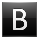 Letter B Black Emoticon