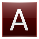 Letter A Red Emoticon