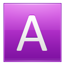 Letter A Pink Emoticon