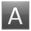 Letter A Grey Emoticon