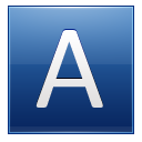 Letter A Blue Emoticon