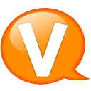 Speech Balloon Orange V Emoticon