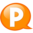 Speech Balloon Orange P Emoticon