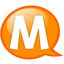 Speech Balloon Orange M Emoticon