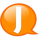 Speech Balloon Orange J Emoticon