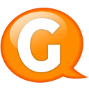 Speech Balloon Orange G Emoticon