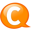 Speech Balloon Orange C Emoticon