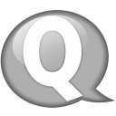 Speech Balloon White Q Emoticon