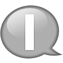 Speech Balloon White I Emoticon