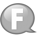 Speech Balloon White F Emoticon