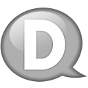 Speech Balloon White D Emoticon