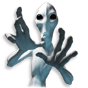 Alien Reaching Emoticon
