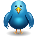 Twitter Bird Front Emoticon