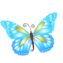 Butterfly Blue Emoticon