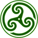 Green Wheeled Triskelion 2 Emoticon