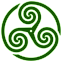 Green Wheeled Triskelion 1 Emoticon