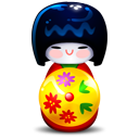 Kokeshi Red Emoticon