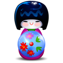 Kokeshi Pink Emoticon