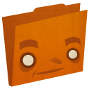 Folder Orange Emoticon