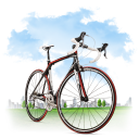 Travel Bicycle Emoticon