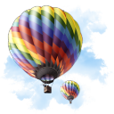 Travel Baloon Emoticon